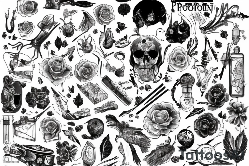 Цветы розы Мандала tattoo idea