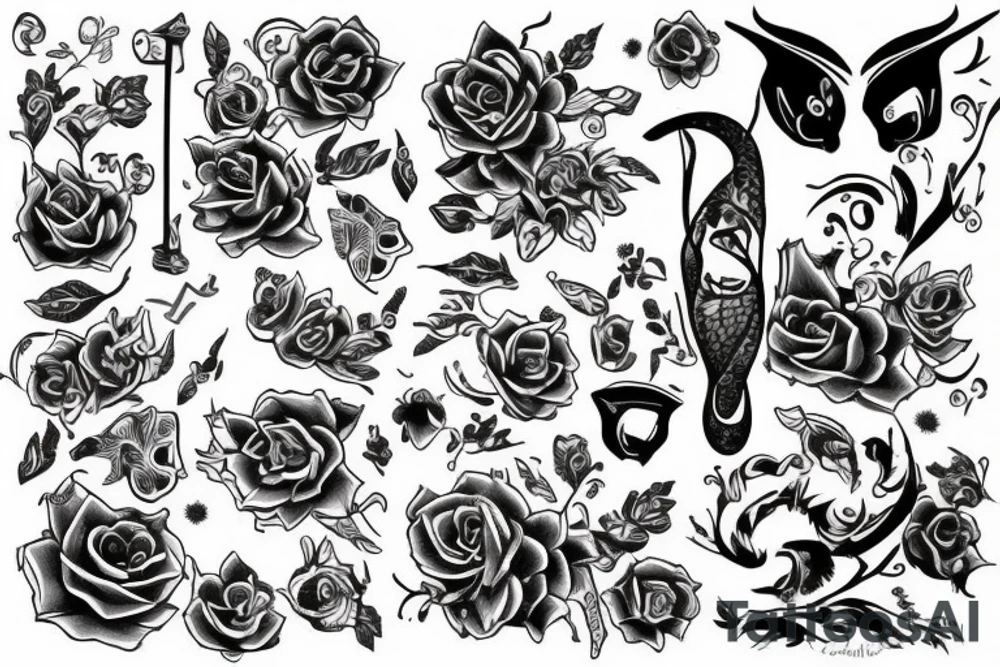 Череп кошки реализм tattoo idea
