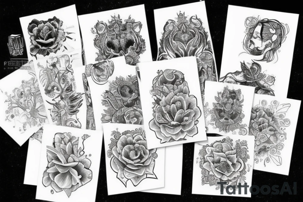 Череп кошки реализм tattoo idea