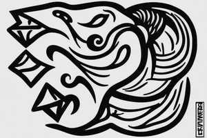 jawbone simple outline tattoo tattoo idea