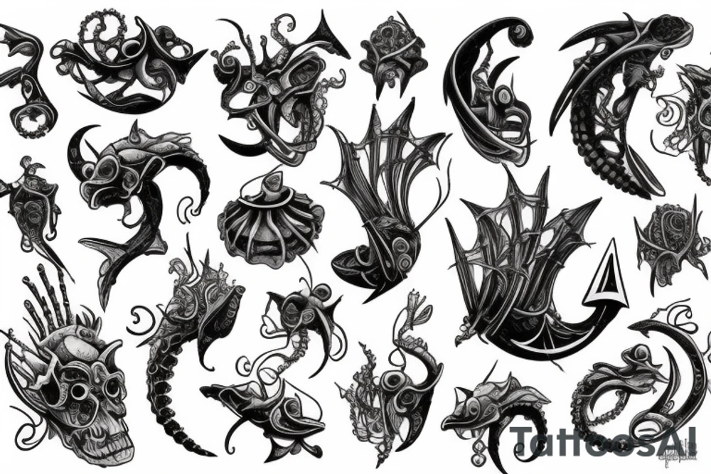 Come out upon my seas tattoo idea