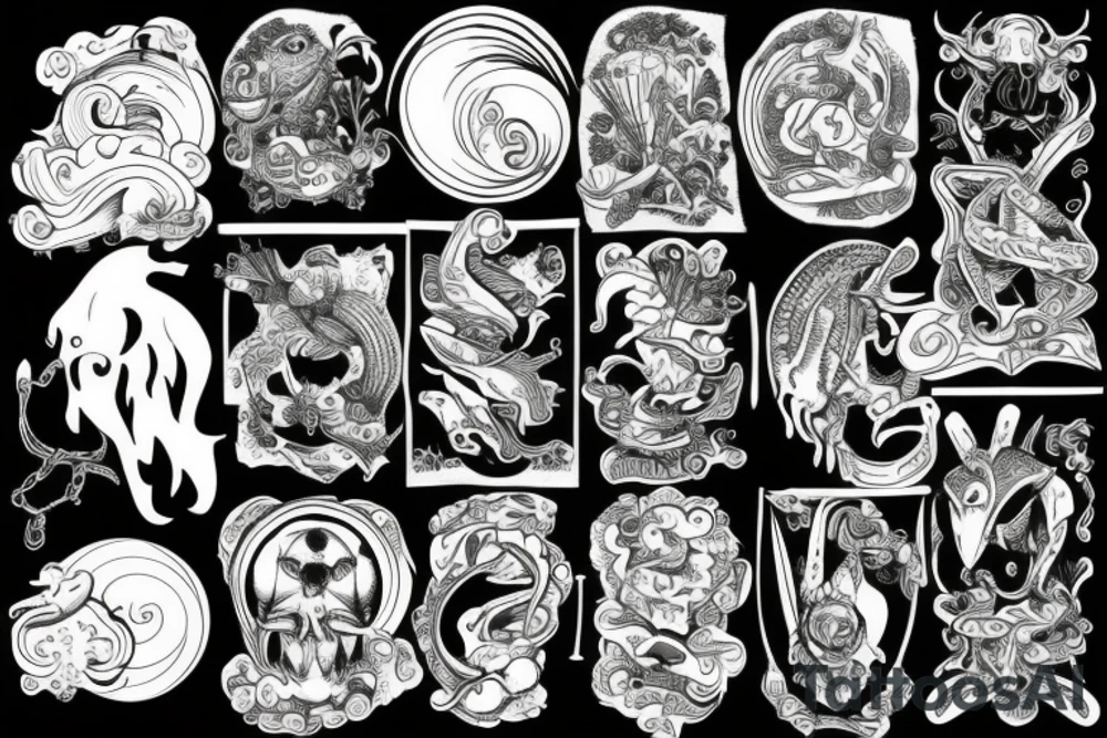 Come out upon my seas tattoo idea