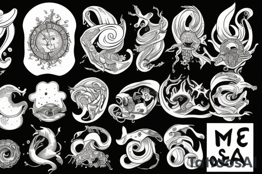 Come out upon my seas tattoo idea