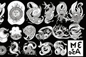 Come out upon my seas tattoo idea