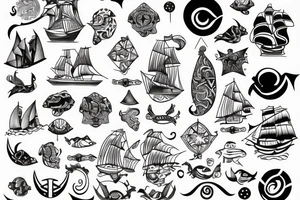 Come out upon my seas tattoo idea