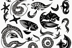 Come out upon my seas tattoo idea