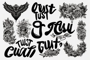 "Trust God" tattoo idea