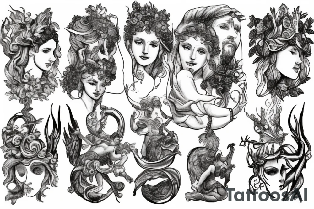 Greek mythology tattoo idea