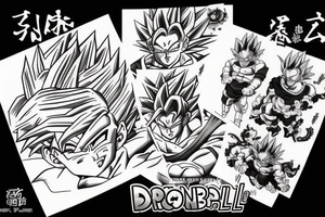 dragon ball theme tattoo idea