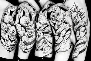 dragon ball theme tattoo idea