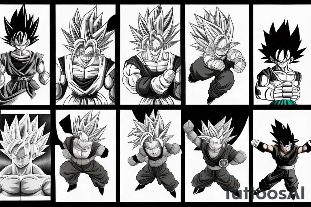 dragon ball theme tattoo idea