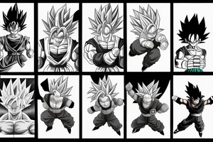 dragon ball theme tattoo idea