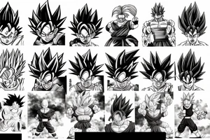 dragon ball theme tattoo idea
