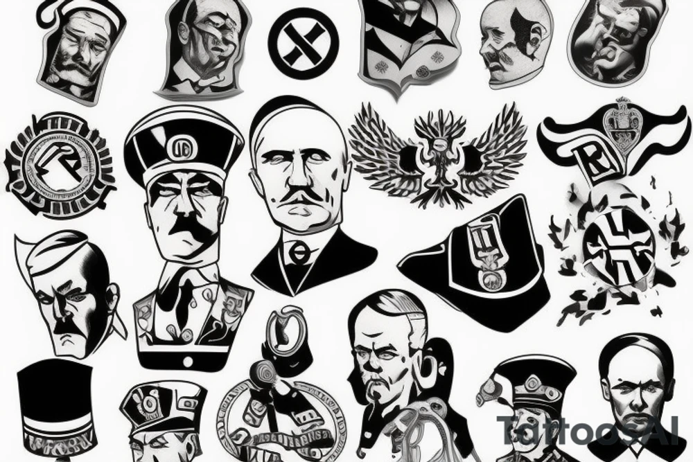 russia hitler tattoo idea