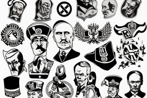 russia hitler tattoo idea