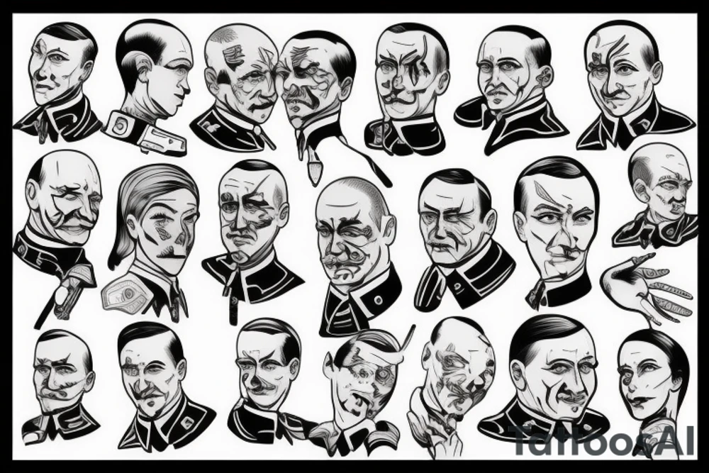 russia hitler tattoo idea