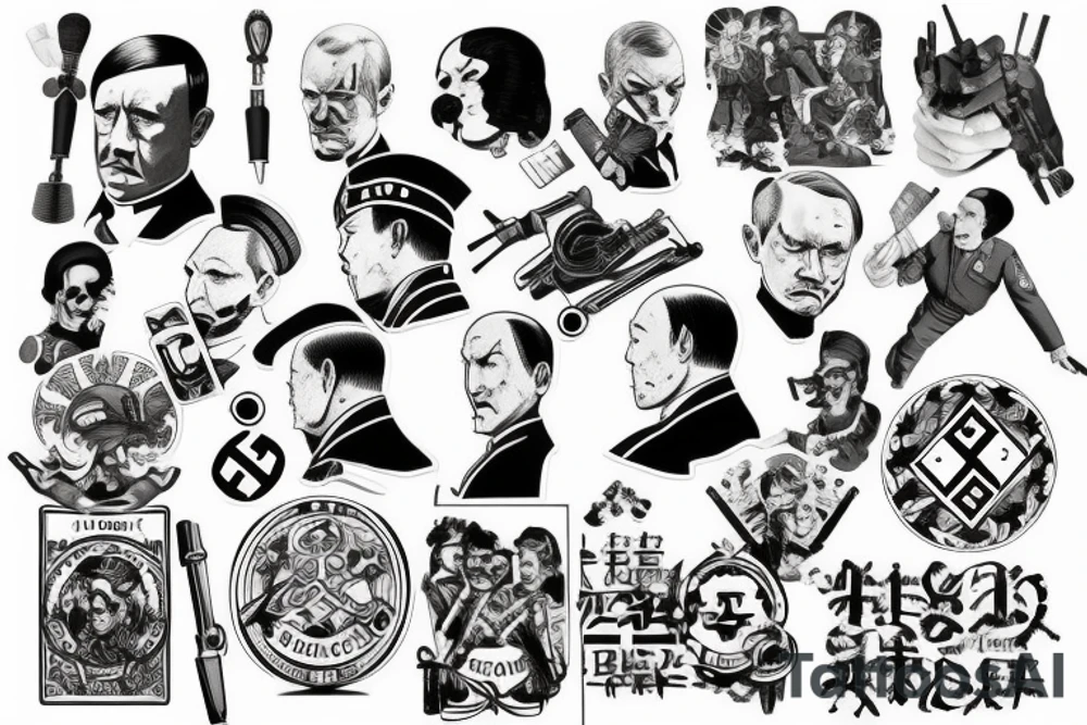 russia hitler tattoo idea