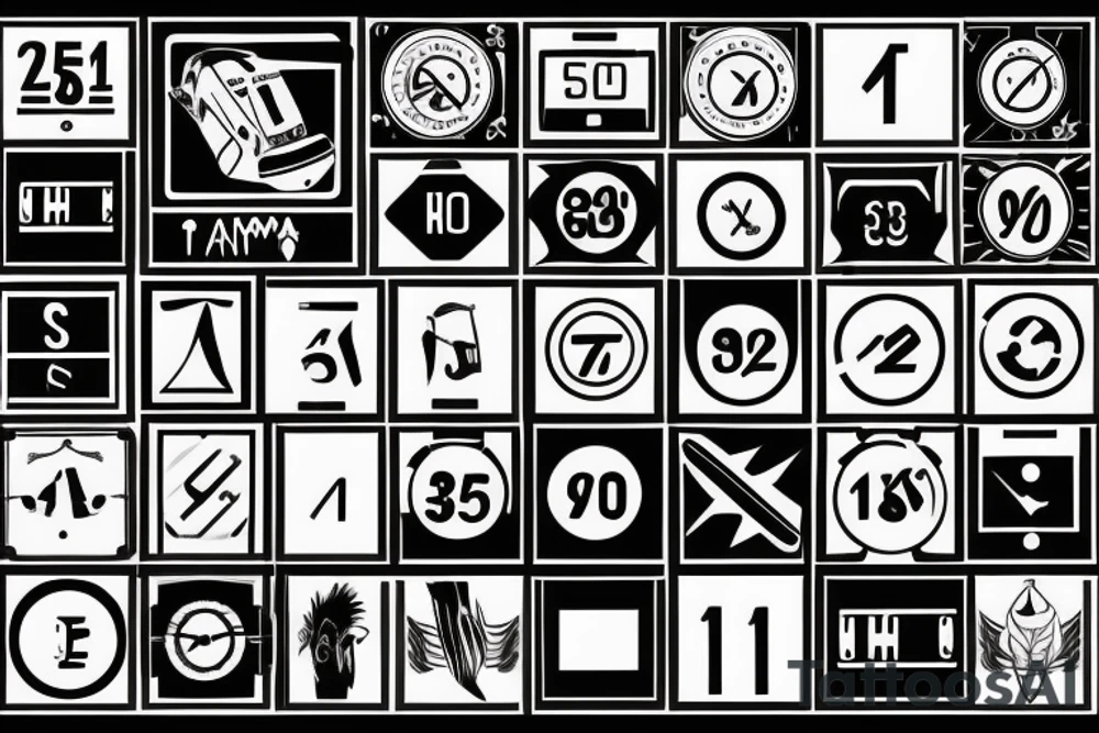 speed limit tattoo idea
