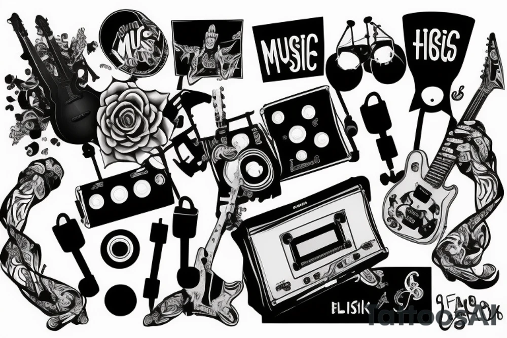 music tattoo idea