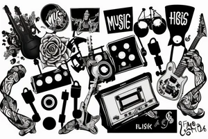 music tattoo idea