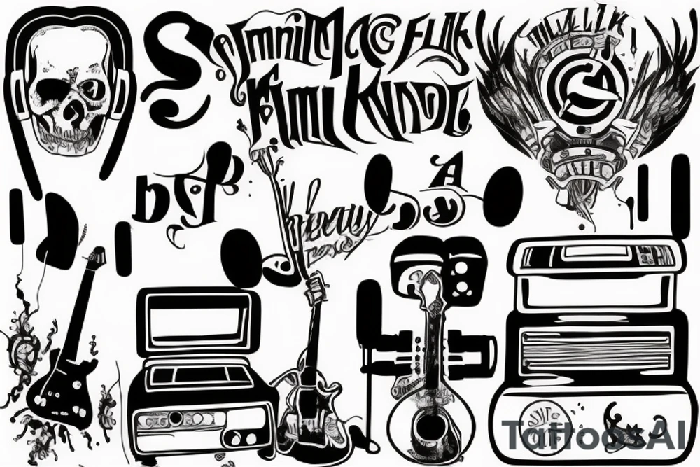music tattoo idea