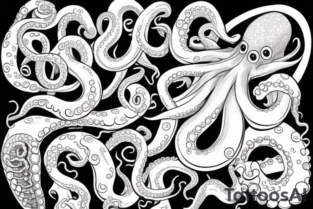 octopus arm tattoo idea