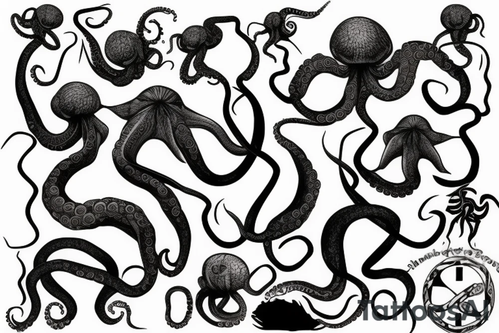 octopus arm tattoo idea