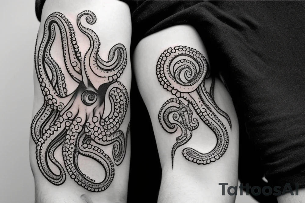 octopus arm tattoo idea
