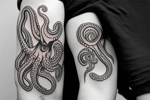octopus arm tattoo idea