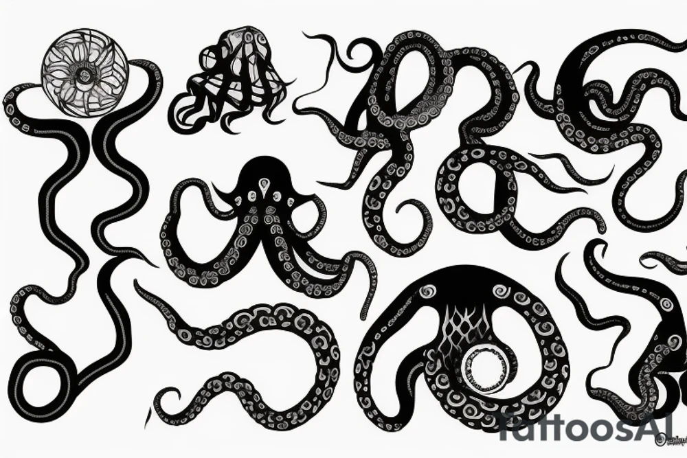 octopus arm tattoo idea