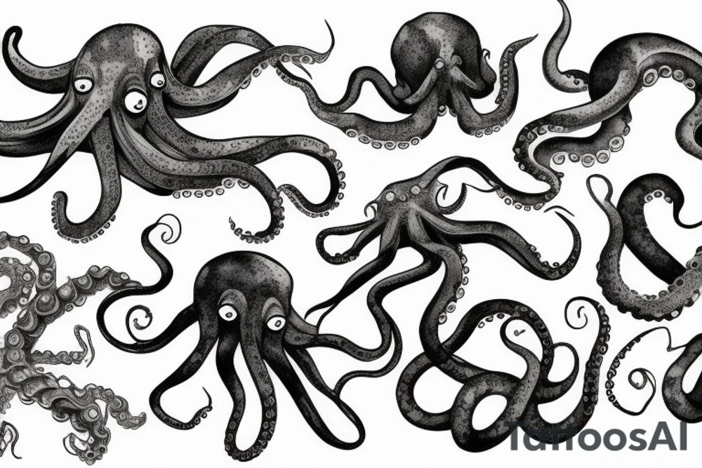 octopus arm tattoo idea