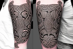 irish harp tattoo idea