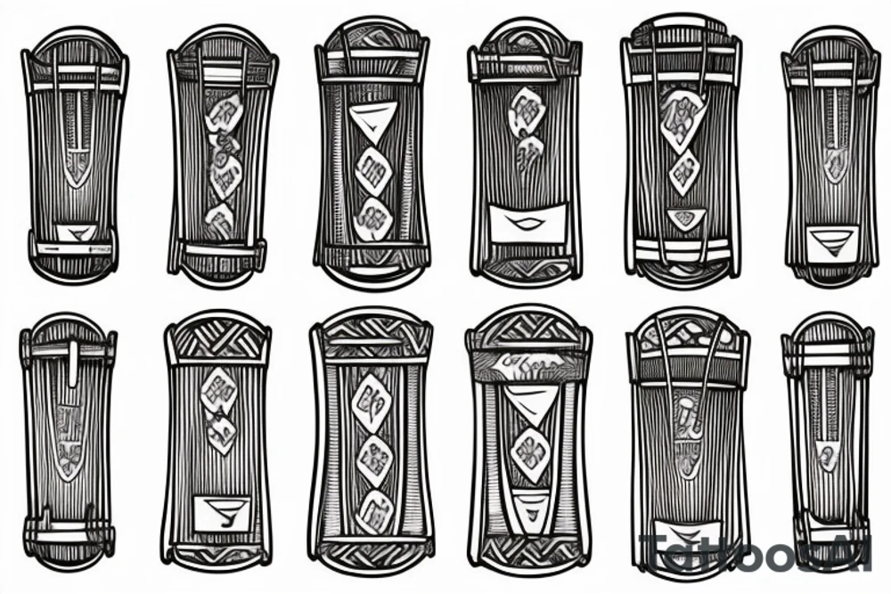 irish harp tattoo idea