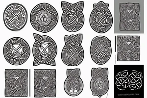 celtic harp tattoo idea