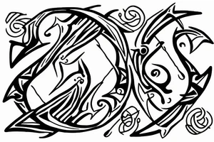 Pisces sign
Trident tattoo idea