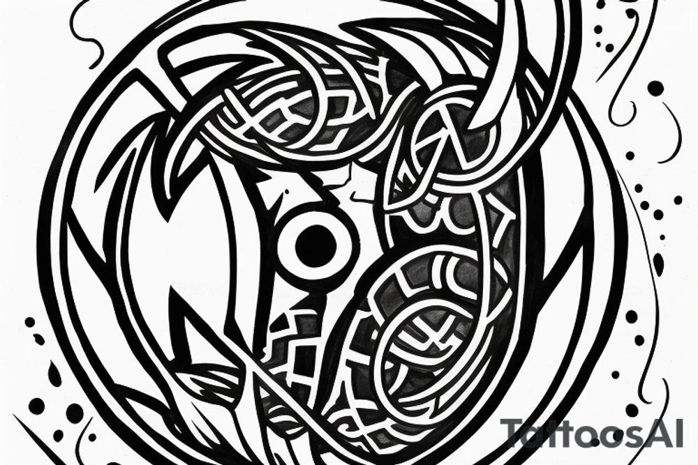 Pisces sign
Trident tattoo idea