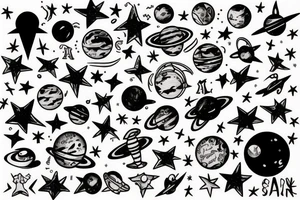 Jordan in space tattoo idea