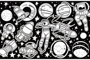 Jordan in space tattoo idea