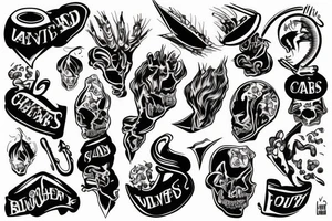 black cheers tattoo for men tattoo idea