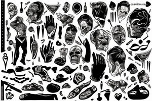 black cheers tattoo for men tattoo idea