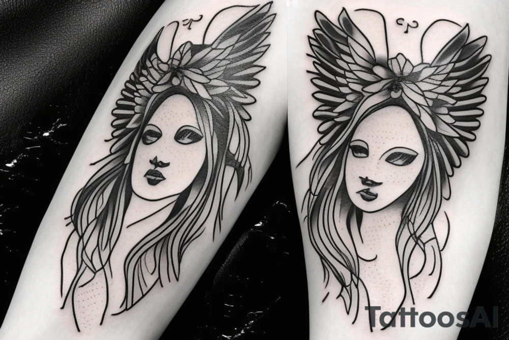angel for mom tattoo idea