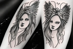 angel for mom tattoo idea