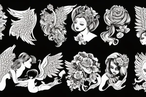angel for mom tattoo idea