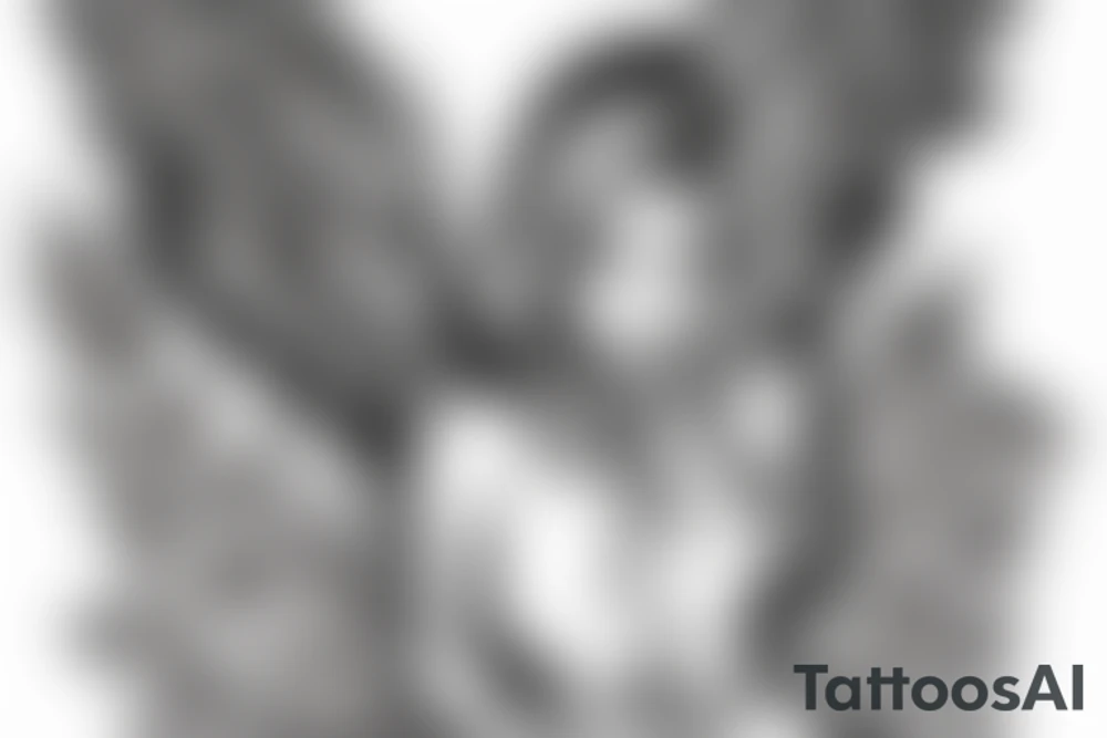 angel for mom tattoo idea