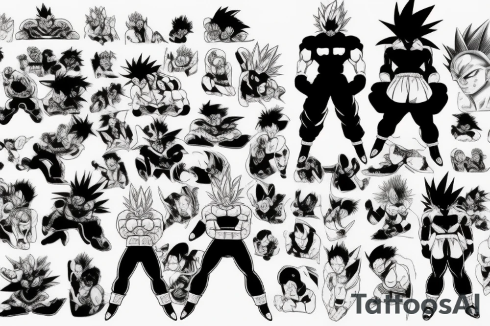 dragonballz anime tattoo idea