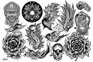Spiritual life weed tattoo idea