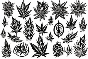 Spiritual life weed tattoo idea