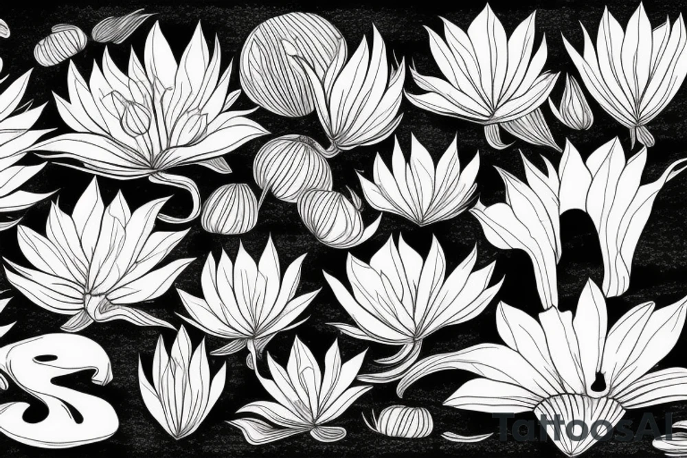 Blood lily tattoo idea