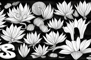 Blood lily tattoo idea