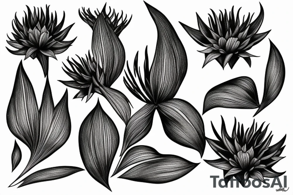Blood lily tattoo idea